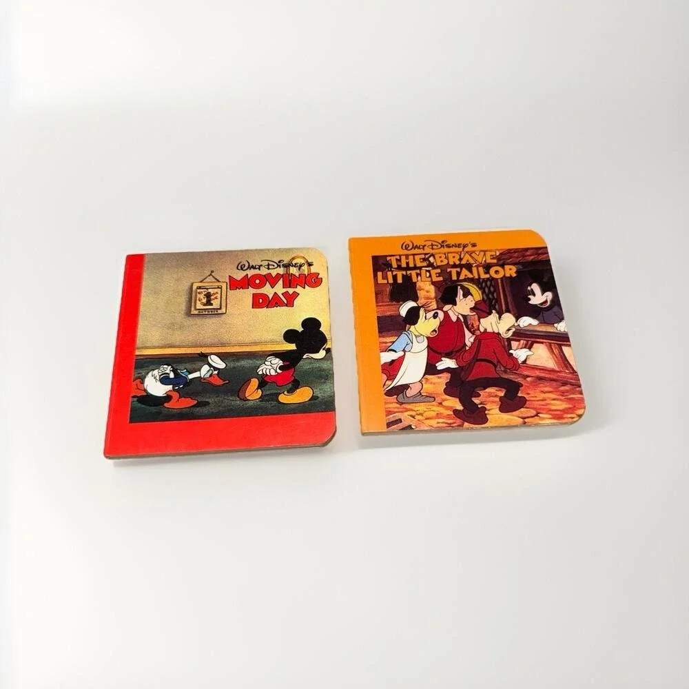 Little Treasury Of Walt Disney Mickey And Friends 6 Mini Books VTG 1986